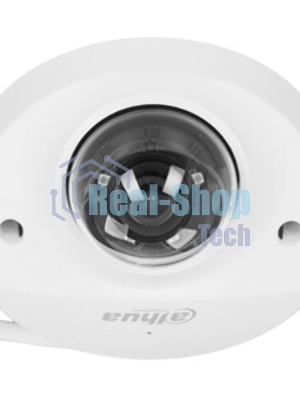 Уличная мини-купольная IP-видеокамера SmartDualLight Dahua DH-IPC-HDBW2249FP-AS-IL-0280B 2Мп, 1/2.8” CMOS, объектив 2.8мм, видеоаналитика, микрофон, ИК 30м, LED 30м, IP67, IK10, металл