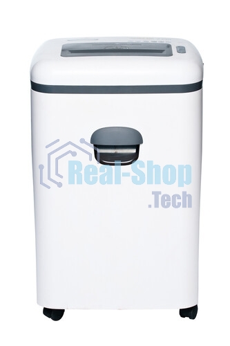 Шредер Office Kit SA250M 1,9x12 черный/серый с автоподачей (секр.P-5) фрагменты 250 лист. 35лтр. скобы пл.карты
