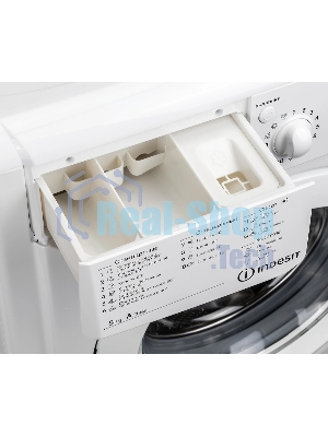 Стиральная машина Indesit IWSB 5105 (CIS) белый, загрузка фронтальная 5 кг, 1000 об/мин., класс: А