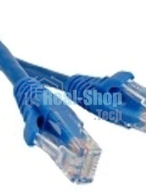 Патч-корд LANMASTER TWT UTP cat.5e, с заливными колпачками, 0.5 м, синий
