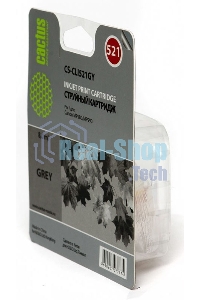 Картридж струйный Cactus CS-CLI521GY серый (8,4 мл) для Canon MP980/MP990