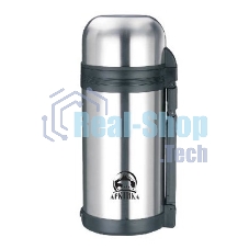 Термос Арктика 201-1200, 1,2 л, с ручкой + чашка, универсальная пробка, холод/тепло 20 ч