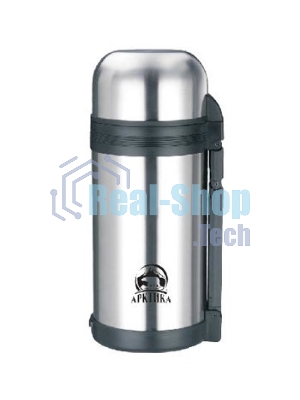 Термос Арктика 201-1200, 1,2 л, с ручкой + чашка, универсальная пробка, холод/тепло 20 ч