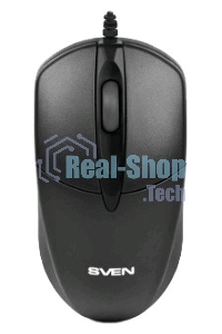 Мышь проводная SVEN RX-112 черный, 800 dpi, USB, кнопки - 3