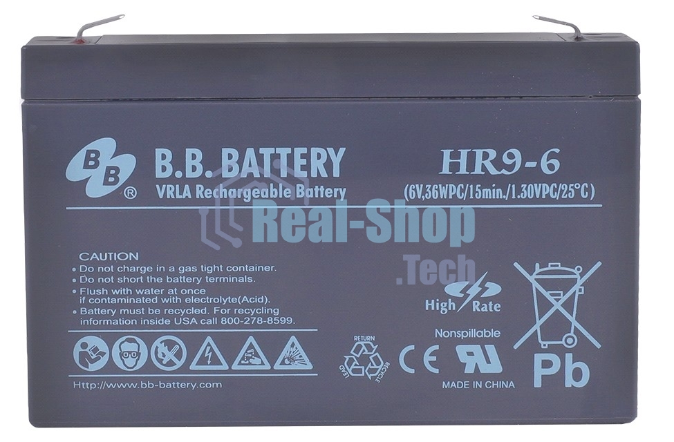 Батарея для ИБП B.B.Battery HR 9-6 6В 9А·ч