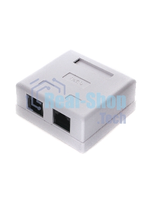 Розетка компьютерная NA-TA/1 RJ45+RJ11 кат.5e UTP внешняя 2 порта, 110&Krone