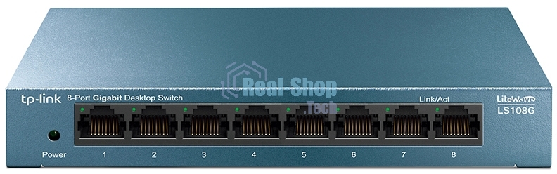 Коммутатор TP-Link LS108G 8-портовый 10/100/1000 Мбит/с настольный коммутатор SMB
