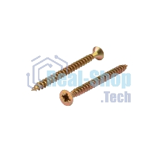 Саморез универсальный Kranz 4х50, желтый цинк, упаковка поставщика (6 000 шт.)