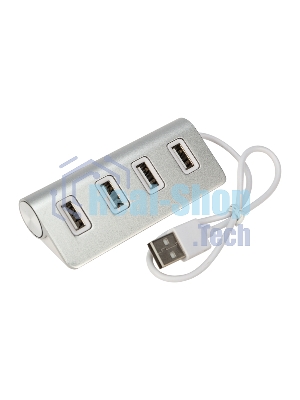 Разветвитель Rexant 4 USB-port серебристый
