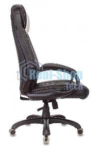 Кресло руководителя Бюрократ T-9922N Leather Venge Black черный, эко.кожа, крестовина пластик