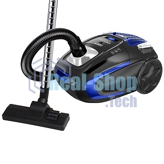 Пылесос Delta LUX DL-0848 черныйс синим: 2200 Вт,мешок для сбора пыли мощн.всас 400Вт(1)