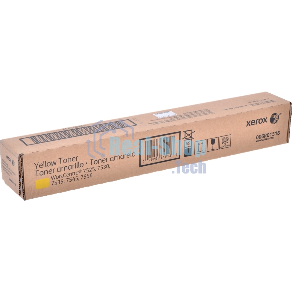 Картридж лазерный Xerox 006R01518 желтый для Xerox WC7545/7556 (15000 стр.)