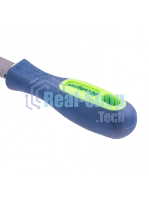 Напильник Сибртех, 150 мм плоский, двухкомпонентная рукоятка, №2