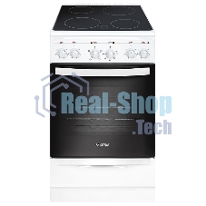 Плита электрическая Gefest 5160-02 0095 белый, конфорок 4 электрических, духовка 55 л, 50 см x 85 см x 58.5 см