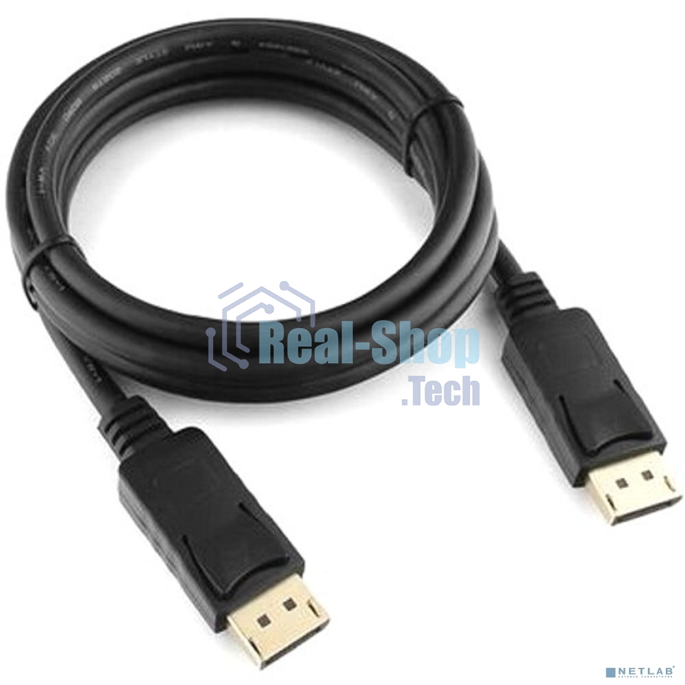 Кабель DisplayPort Cablexpert CC-DP3-2M, v1.3, 2м, 20M/20M, черный, экран, пакет