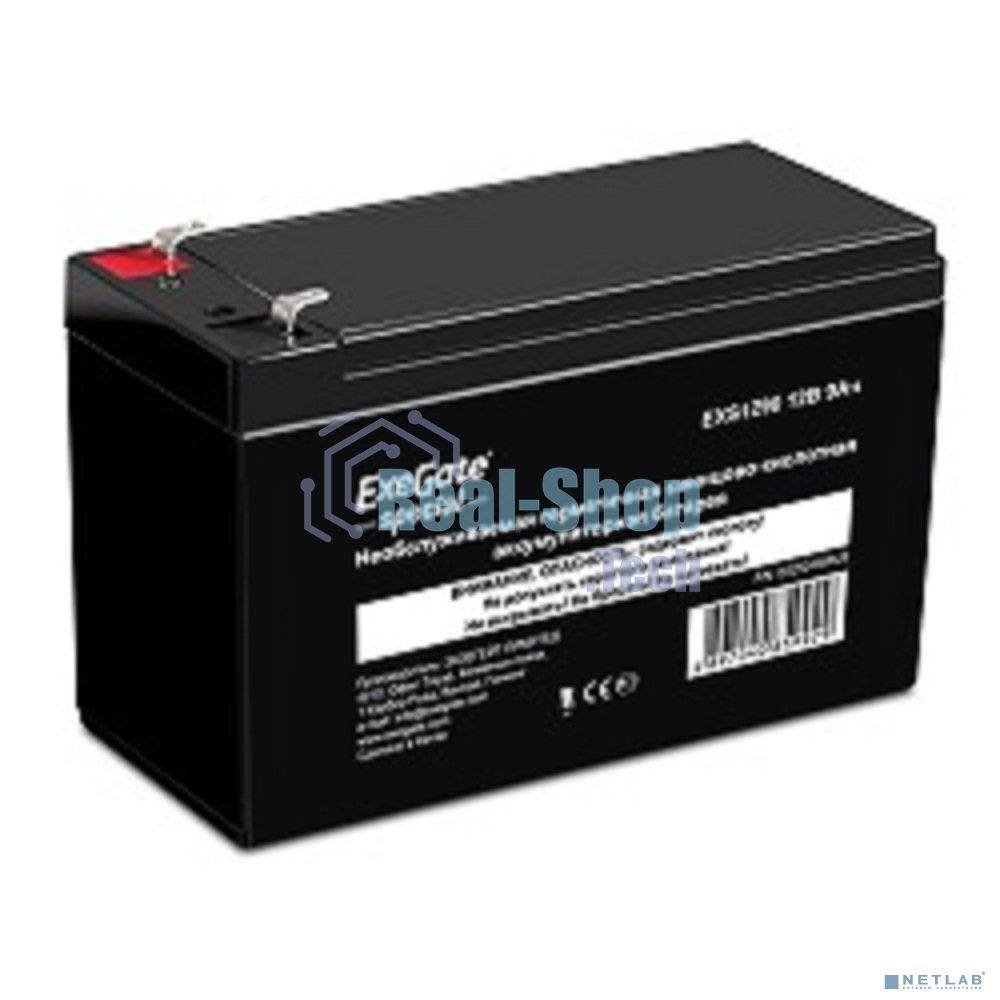 Батарея для ИБП ExeGate ES252438RUS DTM 1209/EXS1290 (12V 9Ah 1234W) клеммы F1