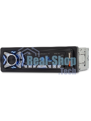Автомагнитола Digma MCP-227B, 1 DIN, Bluetooth, USB Type-A, AUX, пульт ДУ