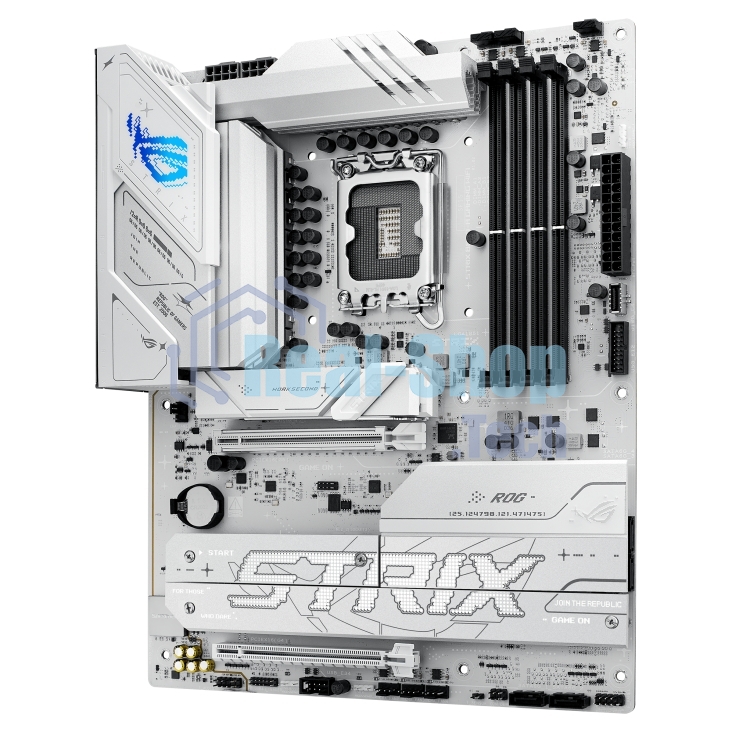Материнская плата ASUS ROG STRIX B860-A GAMING WIFI, LGA1851, Intel B860, 4xDDR5, 4xSATA, 4xM.2, 2xPCIe 5.0 x16, 1xDP, 1xHDMI, 1x2.5Gb LAN, Wi-Fi, Bluetooth, 4xUSB 2.0, 2xUSB 3.2 Gen 1, 3xUSB 3.2 Gen 2, 1xUSB 4, 2xUSB-C, 3x3.5 мм, 7.1, ATX