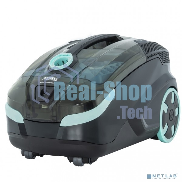 Моющий пылесос Thomas DRYBOX AMFIBIA FAMILY черный/бирюзовый, 325/1700Вт, уборка влажная/сухая, пылесборник контейнер 2.6 л
