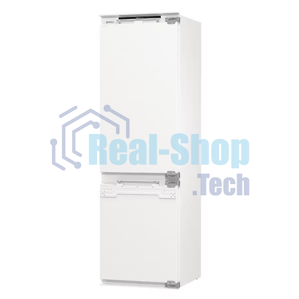 Встраиваемый холодильник Gorenje NRKI517142, полезный объем 243 л, электронное управление, цифровой дисплей, автоматическое размораживание No Frost, быстрое замораживание, интенсивное охлаждение, зона свежести с контролем влажности, слайдерное крепление, энергоэффективность А+