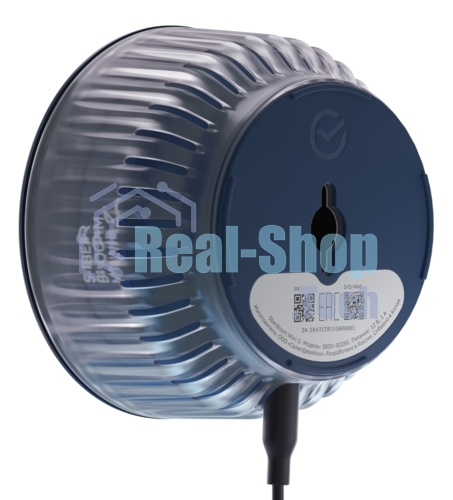 Умная колонка SBER Boom Mini 2, 5Вт, компактная, 1 динамик, GigaChat, Magnetic Sound, Мультирум, Детектор шума, Wi-Fi, Bluetooth 5.0, Салют, синий