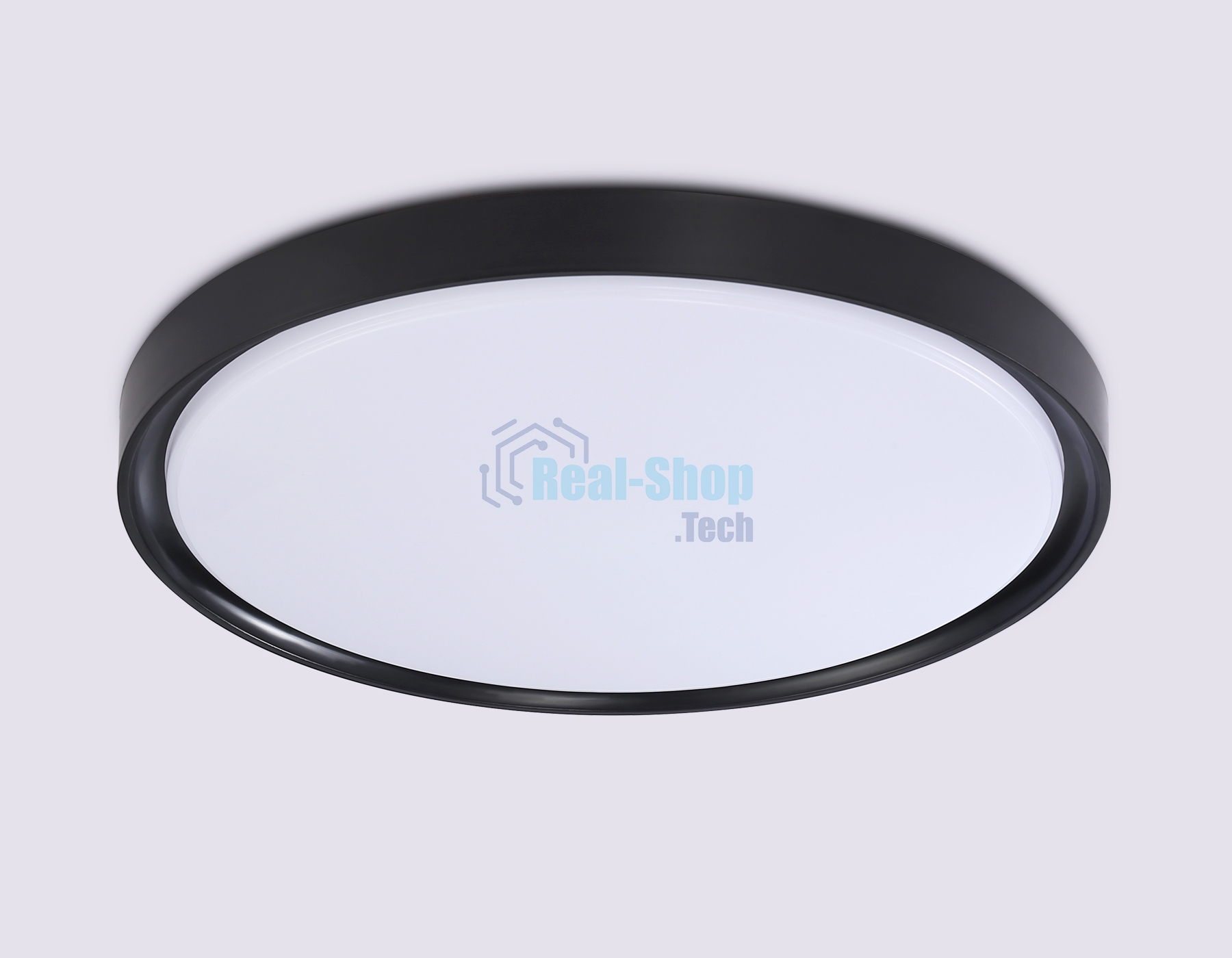 Потолочный светодиодный светильник Ambrella light FZ1248 BK черный IP54 30W 5000K D380*60 (Без ПДУ)