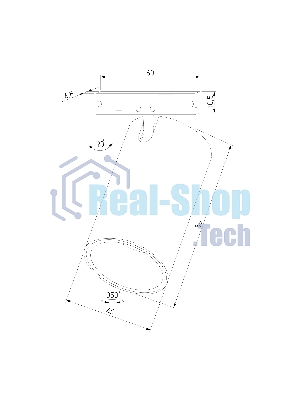 Трековый светильник Mini Magnetic 9W 3000K (белый/черный) 85203/01