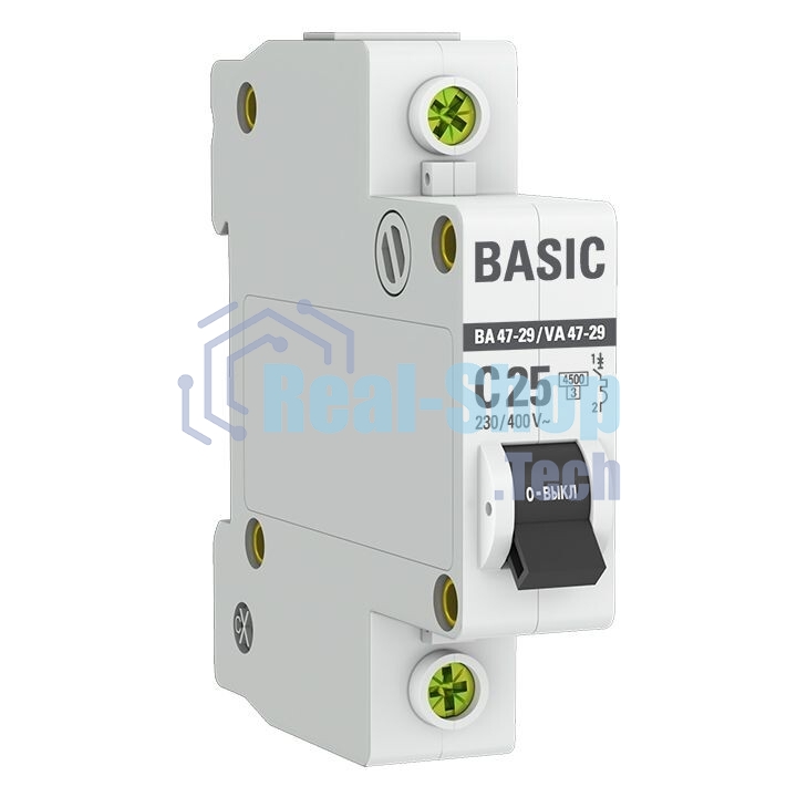 Выключатель автоматический EKF mcb4729-1-25C 1P 25А (C) 4,5кА ВА 47-29 EKF Basic