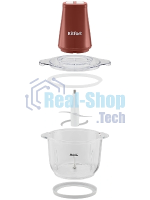 Измельчитель электрический Kitfort КТ-3534 2л. 500Вт красный