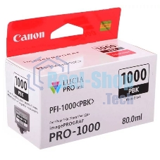 Картридж струйный Canon PFI-1000 PBK для IJ SFP PRO-1000 WFG. Фото черный. 80 мл.