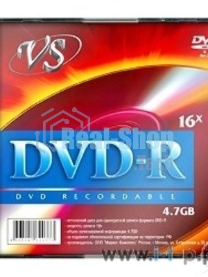 Диск DVD-R VS (PERFEO) 4.7Gb, 16x, Slim Case 5шт.