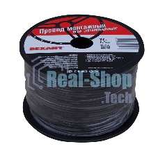 Провод ПГВА Rexant 1х0.75 мм², черный, бухта 100 м
