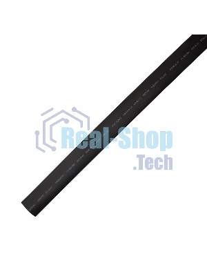 Термоусаживаемая трубка клеевая Rexant 52,0/13,0 мм, (4:1) черная, упаковка 2 шт. по 1 м