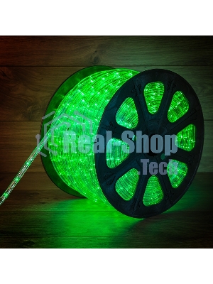 Дюралайт Neon-night LED, постоянное свечение (2W) - зеленый Эконом 24 LED/м, бухта 100м