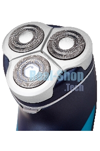 Электробритва роторная Starwind SSH 1525 реж.эл.:3 питан.:аккум. голубой/черный