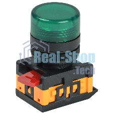 Арматура светосигнальная AL-22TE зел. цил. ИЭК BLS30-ALTE-K06