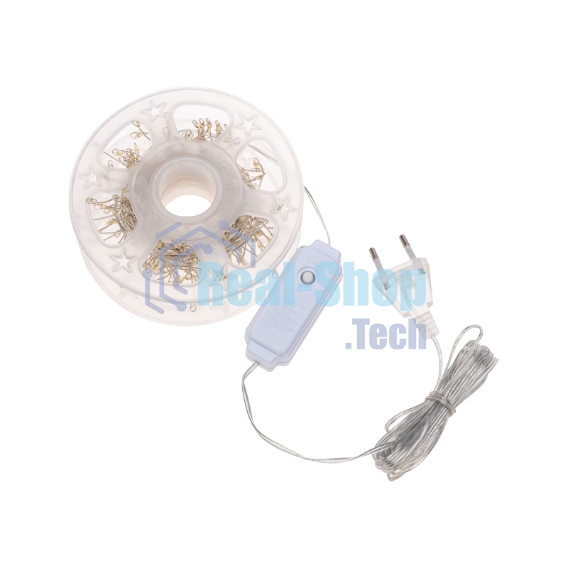 Гирлянда Neon-night роса Фейерверк с контроллером 20м, 500LED, цвет свечения теплый белый, на катушке