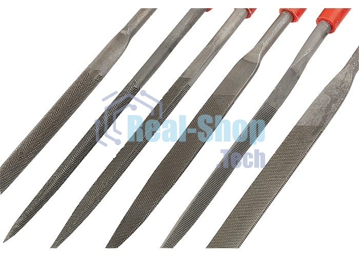 Набор надфилей Matrix 180 х 5мм 6шт пластиковые рукоятки