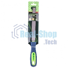 Напильник Сибртех, 150 мм плоский, двухкомпонентная рукоятка, №2