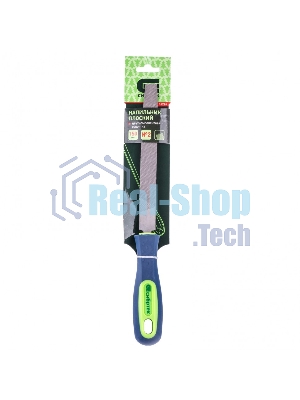 Напильник Сибртех, 150 мм плоский, двухкомпонентная рукоятка, №2