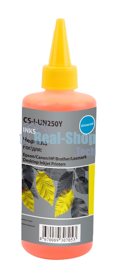 Чернила Cactus CS-I-Un250Y желтый 250мл для HP/Lexmark/Canon/Epson/Brother