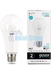 Лампа светодиодная LED Gauss Elementary A67 35Вт E27 4100К
