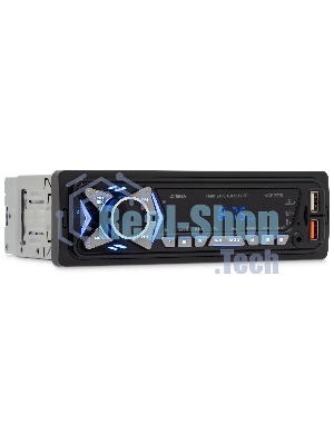 Автомагнитола Digma MCP-227B, 1 DIN, Bluetooth, USB Type-A, AUX, пульт ДУ