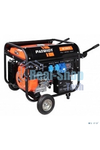 Электрогенератор бензиновый Patriot GP 7210LE, 6.5 кВт, 78 дБ, 86 кг