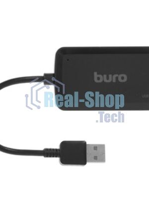 USB-концентратор Buro BU-HUB4-U3.0-S, USB 3.0, USB 4 порта, USB