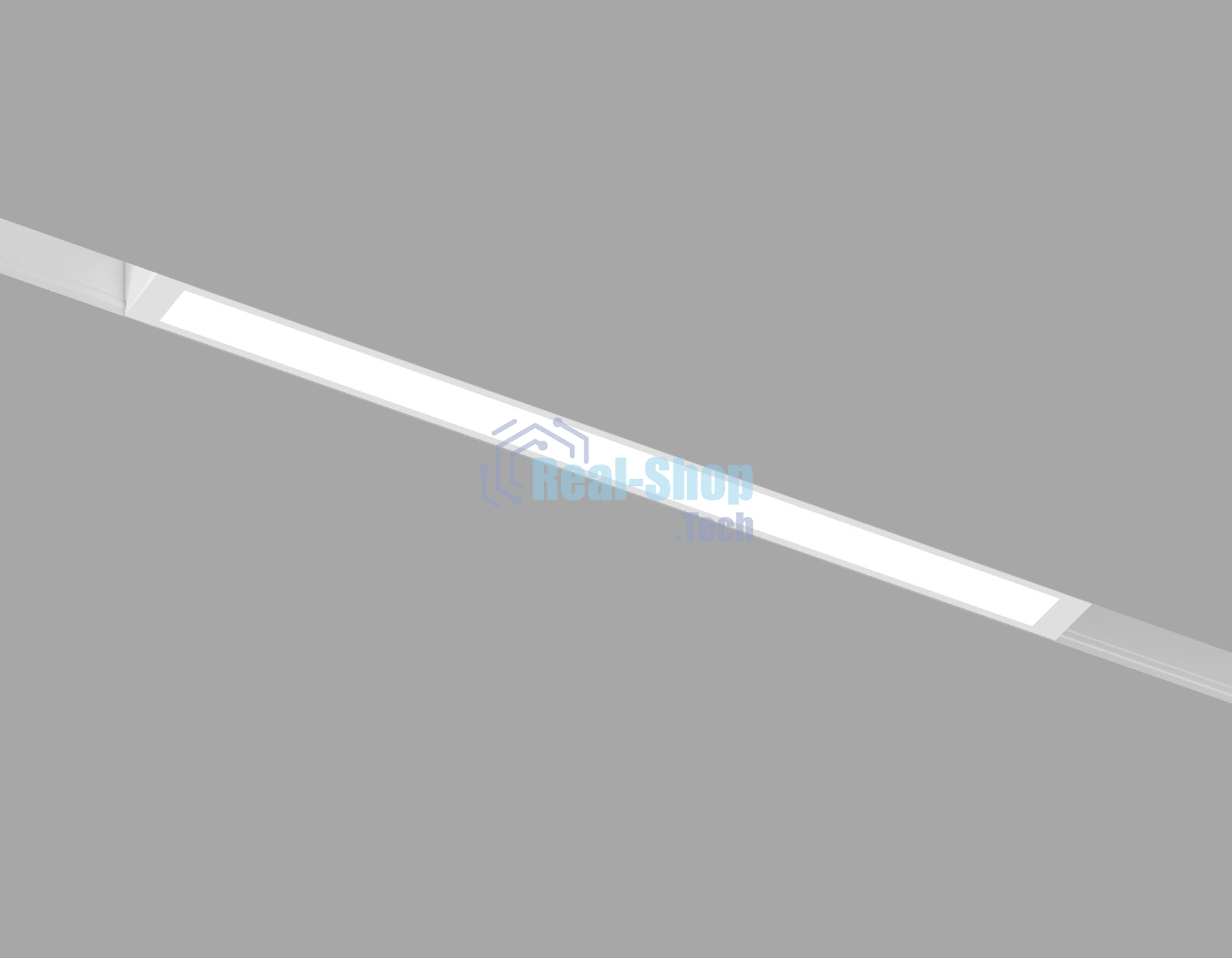 Трековый линейный светильник Ambrella light GL8040 WH белый IP20 18W 3000-6000K 220V 120° 410*25*41