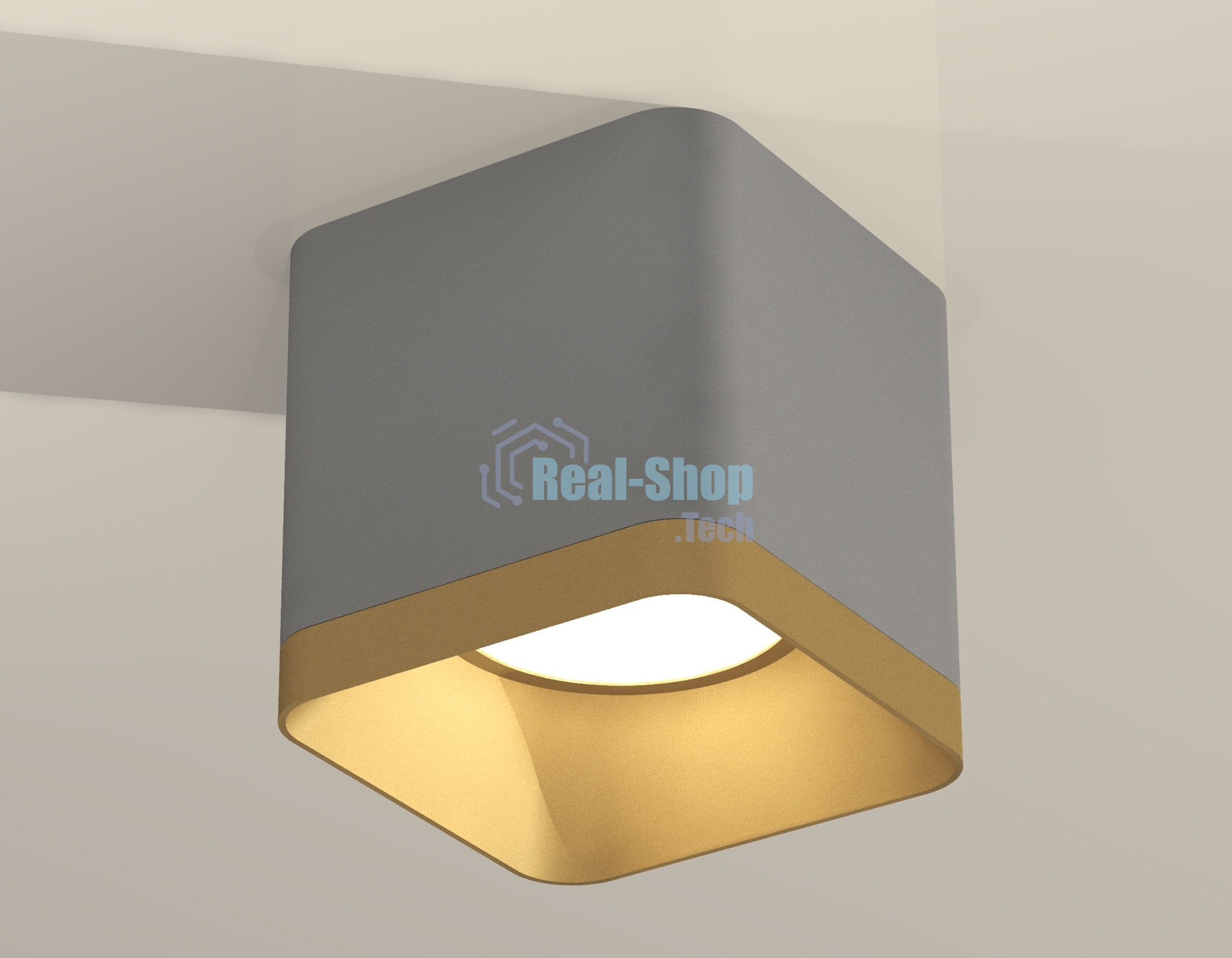 Светильник Ambrella Light XS7807004 SGR/SGD серый песок/золото песок MR16 GU5.3 (C7807, N7704)