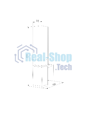 1534 TECHNO LED / Светильник садово-парковый со светодиодами чёрный