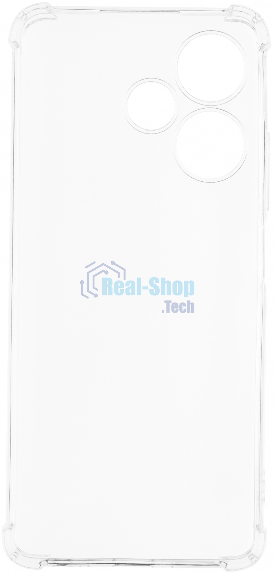 Чехол (клип-кейс) BoraSCO для Infinix Hot 30 Bumper Case прозрачный (72317)