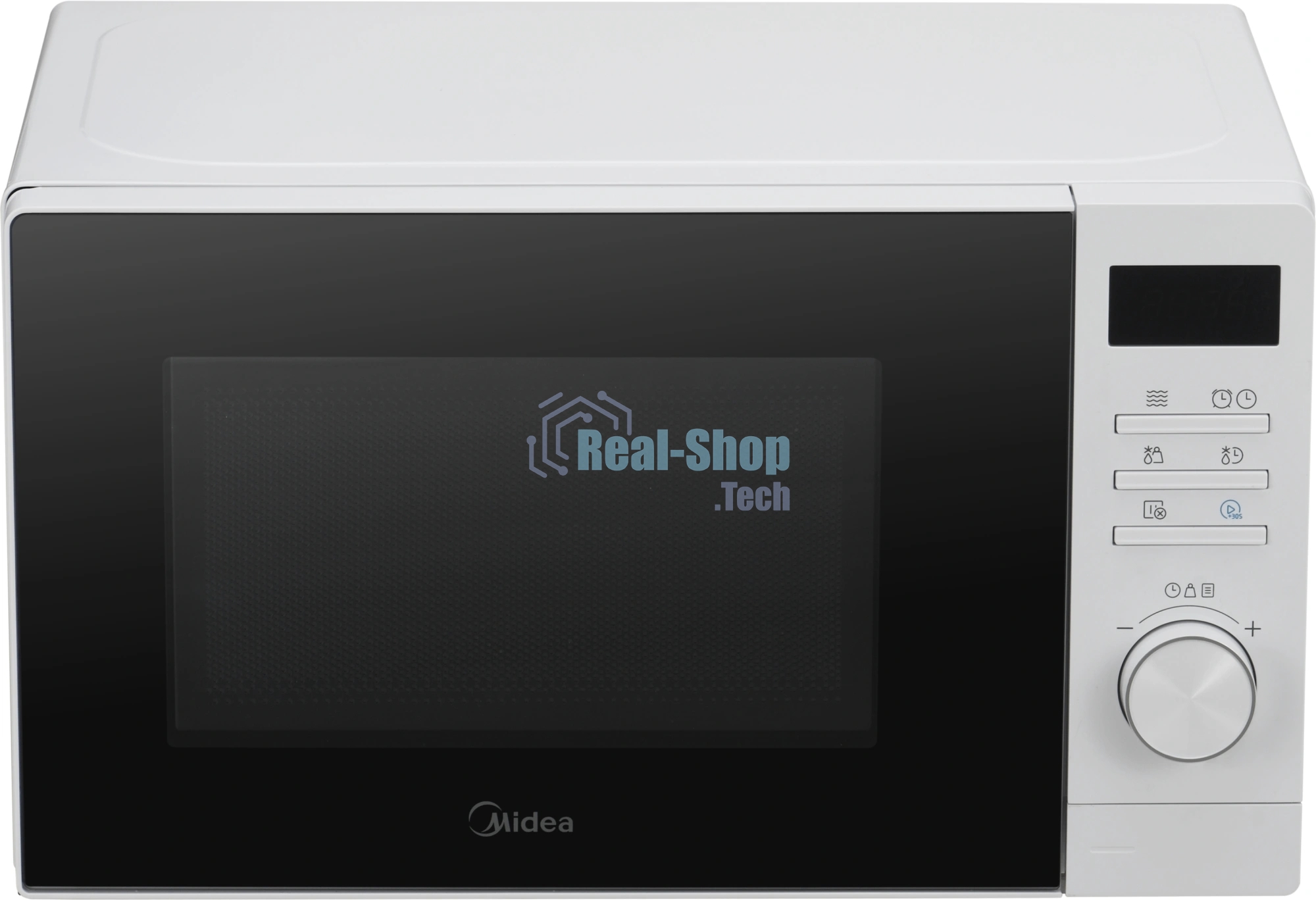 Микроволновая печь Midea AM720C2VR-W белый, 20 л, 700 Вт, переключатели - кнопки, поворотный механизм